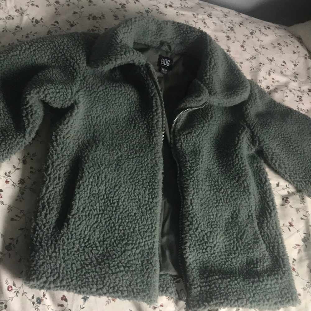BDG Green Sherpa Sweater